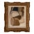 2026 Amanda Carol Collection Brown Tonal Abstract in Vintage French Frame For Sale