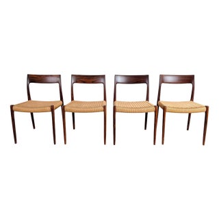 Model 75 Chairs in Rosewood by Niels Otto Møller, Set of 4 For Sale