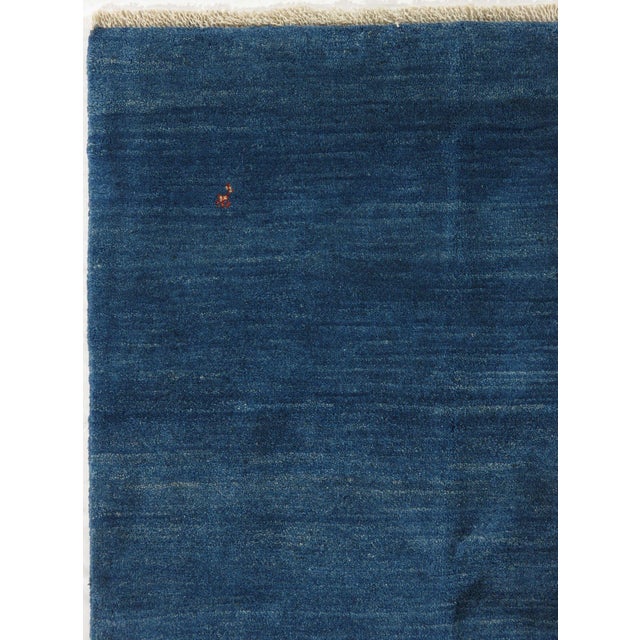 Contemporary Vintage Hand-Knotted Persian Gabbeh Rug 6'10" X 8'0" For Sale - Image 3 of 6