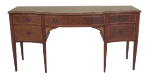 1930s Vintage Federal Style Inlaid Mahogany Sideboard