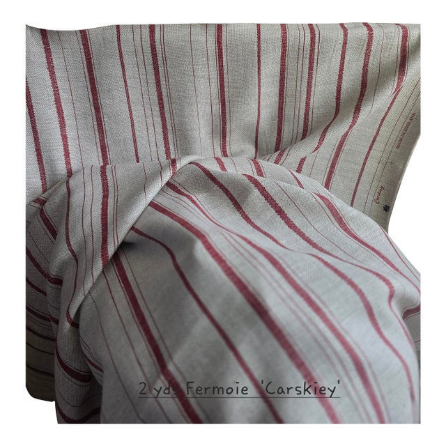 2 Yds Fermoie Linen Fabric For Sale
