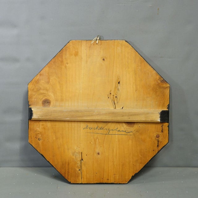 Antique Honor Target With Alpine Landscape and Chalet, Germany 1933 For Sale - Image 6 of 6