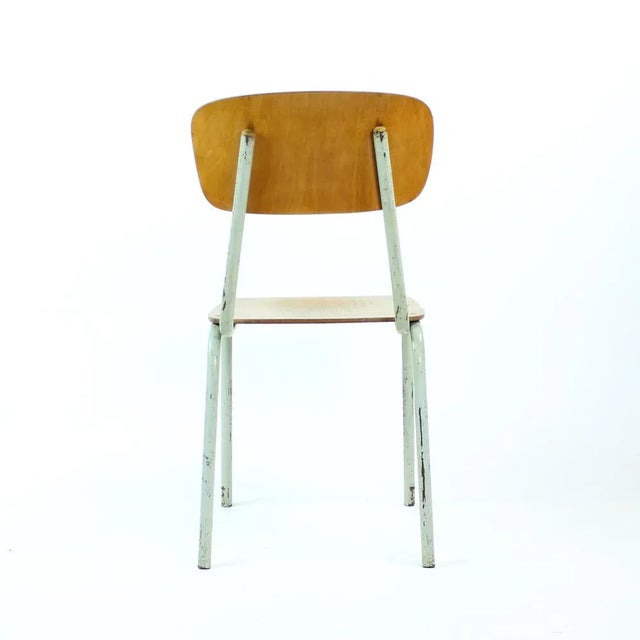 School Chair in Metal and Plywood from Kovona, Czechoslovakia, 1960s For Sale - Image 6 of 13