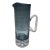 Block Hand Blown Smoke - Blue Crystal Pitcher Signed For Sale