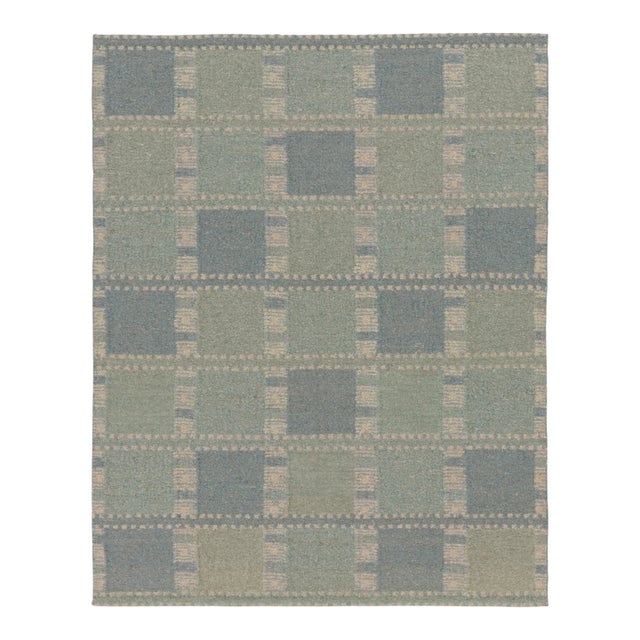 Contemporary Scandinavian Style Geometric Wool Rug, by Rug & Kilim, India For Sale