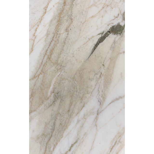 Wood Porada Chantal Console in White Calacatta Marble & Black Ash For Sale - Image 7 of 7