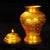 Metal Vintage Chinese Gilt Bronze Hand-Chased Floral Covered Ginger Jar For Sale - Image 7 of 9