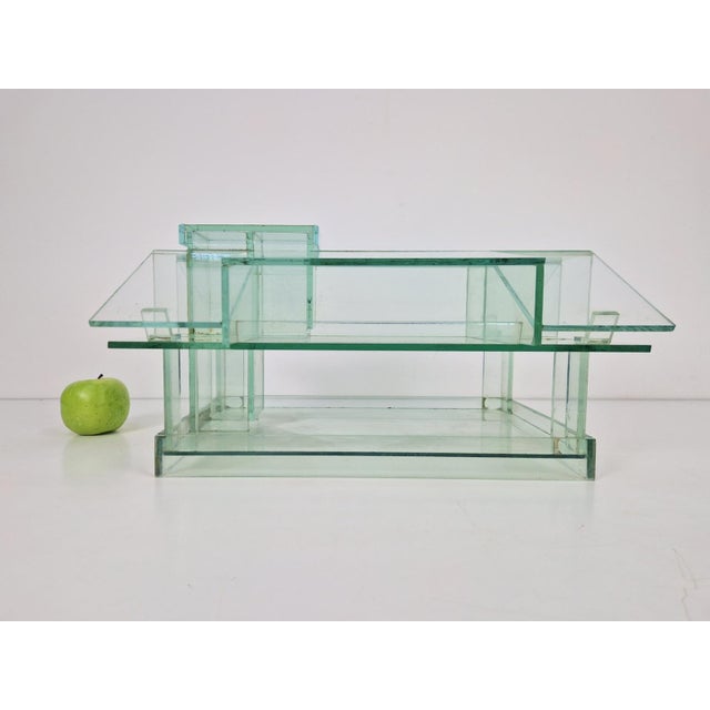 Glass Vintage Architectural Model of Glass House, 1970s For Sale - Image 7 of 13