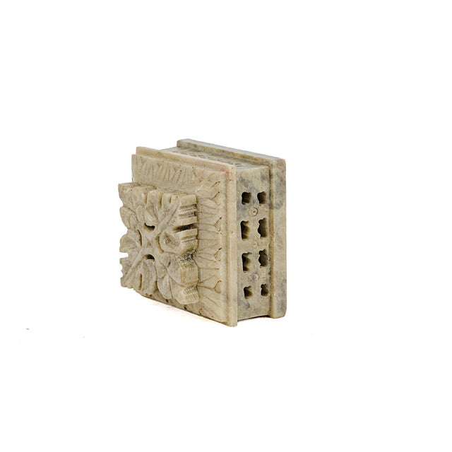 Stone Hand-Carved Soapstone Trinket Box For Sale - Image 7 of 10