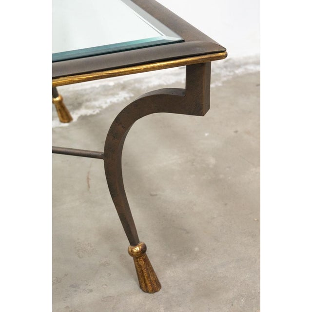 Glass Coffee Table in Wrought Iron and Glass, Italy, 1980s For Sale - Image 7 of 14