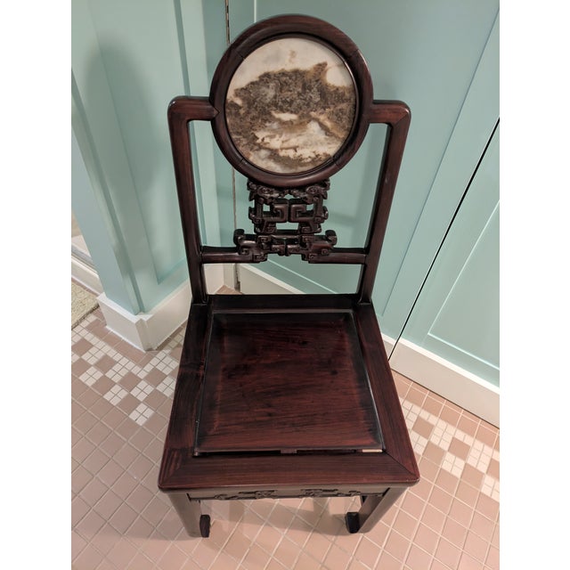 Wood Antique Chinese Chair For Sale - Image 7 of 13