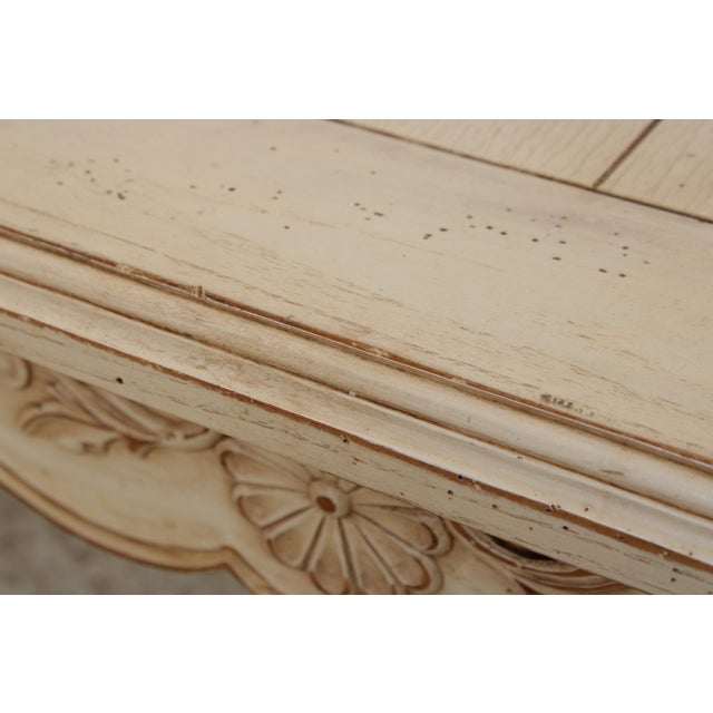 Vintage Louis XV White Painted Coffee Table For Sale - Image 9 of 11