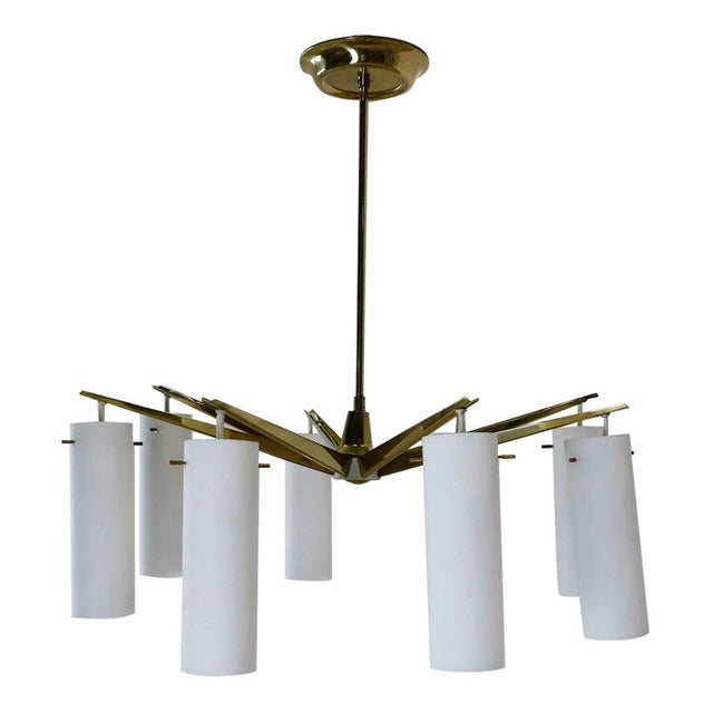 Mid Century Italian Chandelier For Sale - Image 13 of 16