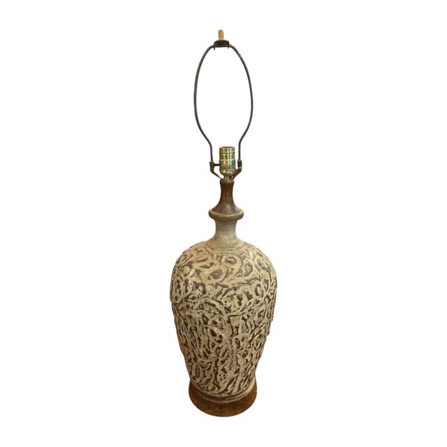 Elevate your décor with this striking Modern Brutalist Clay Table Lamp, a fusion of raw texture and sculptural form. The...