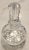Vintage Cut Crystal Perfume Bottle With Stopper Diamond Faceted Waterford Style For Sale - Image 6 of 8