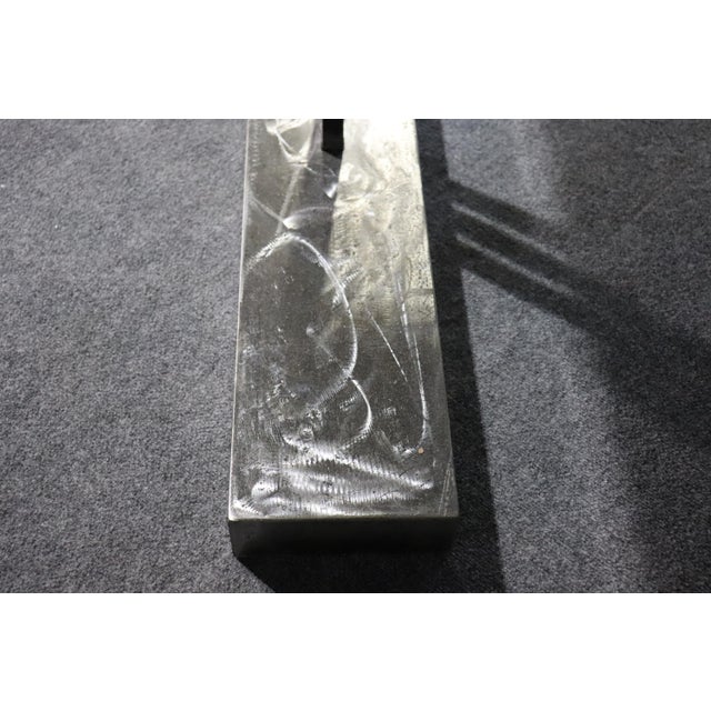 Mid 20th Century Marble and Metal Console Table For Sale - Image 5 of 8