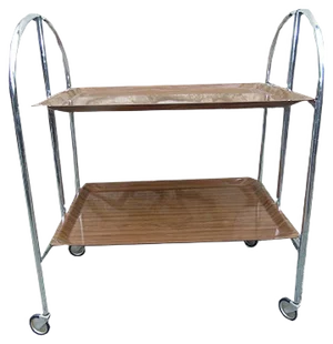 Vintage Industrial Danish Serving Bar Cart, 1970s