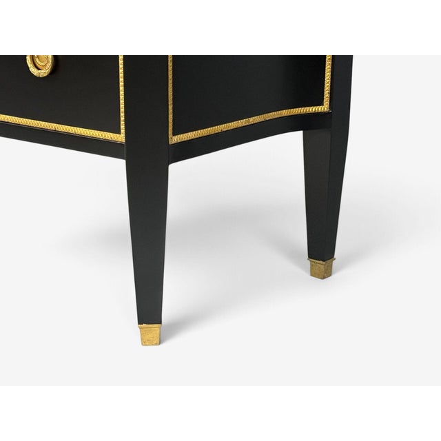 Louis Xvi, Hollywood Regency, Commodes, Ebonized, Bronze, Marble, 20th C. For Sale - Image 17 of 18
