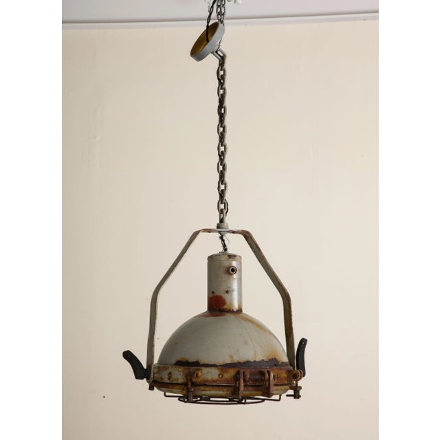 Industrial Vintage Industrial Pendant Light, C. 1950 For Sale - Image 3 of 13