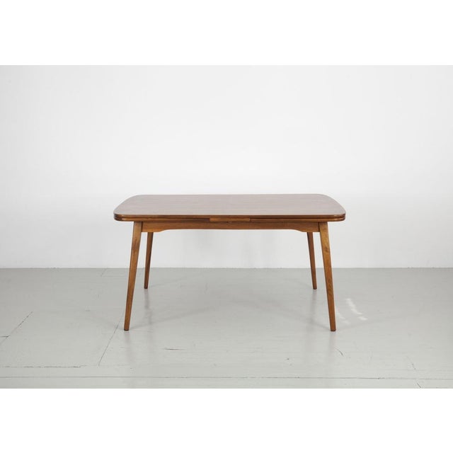 Walnut Veneer Table, 1960s For Sale - Image 6 of 18