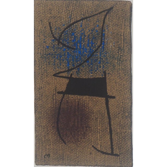 After Joan Miro, Woman in Blue, 1965, Lithograph For Sale - Image 5 of 5
