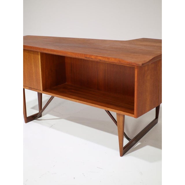 Boomerang Freestanding Desk by Peter Lovig Nilsen for Løvig, Denmark, 1965 For Sale - Image 14 of 18