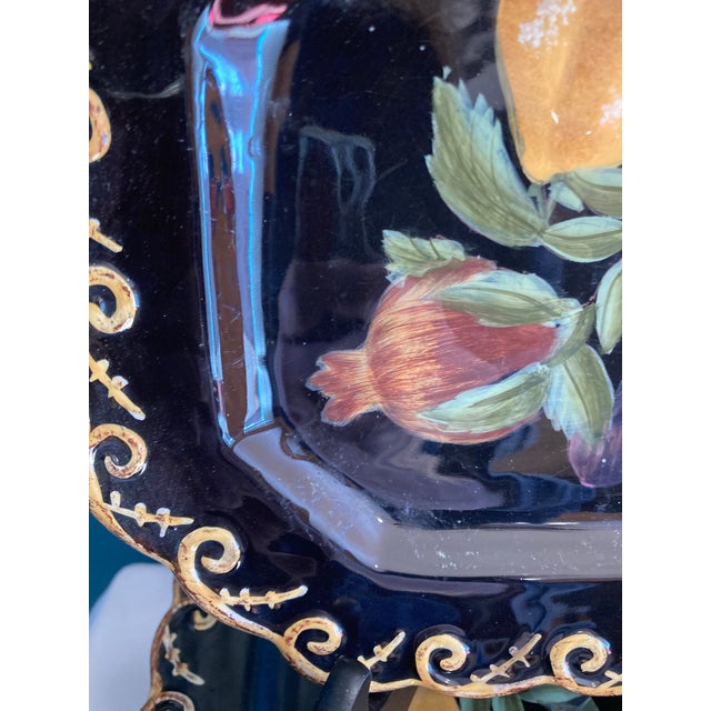 Black Late 20th Century Raymond Waites Black and Gold Fruit Salad Plates – Set of 6 For Sale - Image 8 of 12