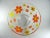 Mid-Century Modern Atomic Retro Mod Funkadelic Boho Chic Orange & Yellow Daisy Glass Serving Bowl For Sale - Image 6 of 8