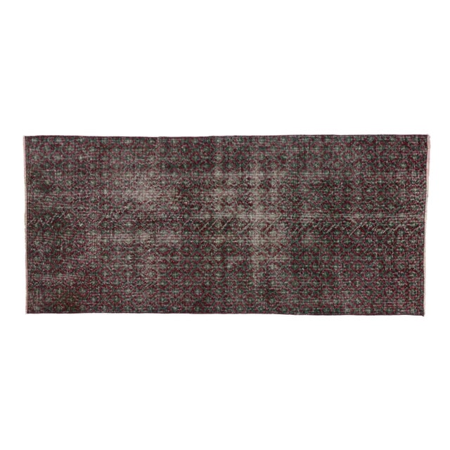 Mid 20th Century Vintage Turkish Sivas Rug - 02’09 X 06’00 For Sale - Image 5 of 5