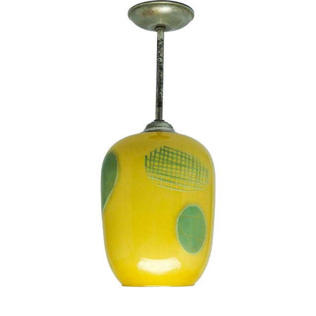 Pop Art Pendant Lamp, Poland, 1950s For Sale