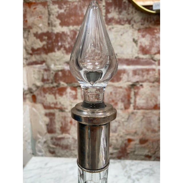 1970s 1970s Vintage Italian Mid-Century Glass Decanter For Sale - Image 5 of 7