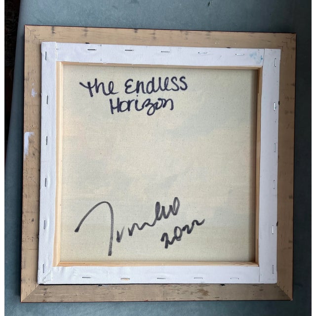 2020s Contemporary Abstract Oil Jose Trujillo Seascape Painting, Framed For Sale - Image 5 of 7