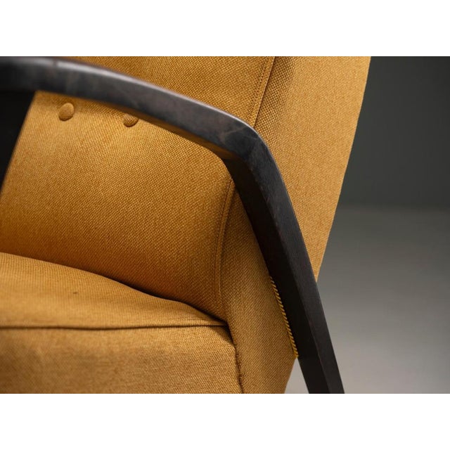 Brown Lounge Chair by Krásná Jizba, 1950s For Sale - Image 8 of 9