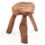 Small French Rustic Hardwood Table or Stool, C. 1950 For Sale In Philadelphia - Image 6 of 6