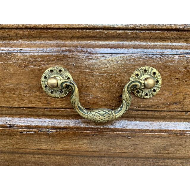 Wood 20th Century Pair of French Nightstands with One Drawer and Claw Feet For Sale - Image 7 of 18