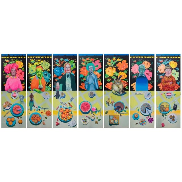 Natasha Lelenco, 7 Portraits and Still Lifes, 2023, Dibonds, Set of 7 For Sale - Image 11 of 11