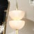 Metal Modernist Hand-Blown Murano Glass Reverse Dome Form Brushed Brass Sconces For Sale - Image 7 of 18