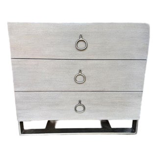 Like New Bernhardt Linea 3 Drawer Nightstand For Sale