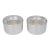 St James Brazil Silver Plate and Crystal Caviar Bowl Dish Server Duo, 2 pieces For Sale