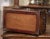 Wood 19th Century French Poplar, Iron, Brass and Leather Travel Trunk Jewelry Box For Sale - Image 7 of 7