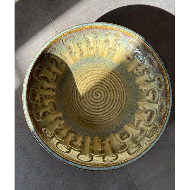 Einar Johansen Large Lupin Plate and Jug by Einar Johansen Søholm for Søholm, 1960s, Set of 2 For Sale - Image 4 of 5