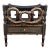 Ebony and Gilt Painted One Drawer Canterbury For Sale