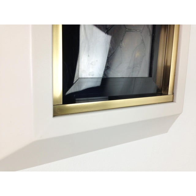 Italian Handmade Backlit Artistic Window with Madonna, Child & Angels, 1960s For Sale - Image 13 of 14