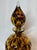 Murano Late 20th Century Large 21” Tortoise Shell Pattern Glass Pedestal Jar With Teardrop Stopper For Sale - Image 4 of 9