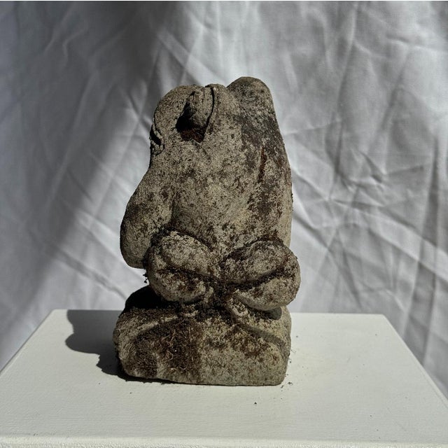 Small Balinese Limestone Frog Sculpture, 2000s For Sale - Image 4 of 9