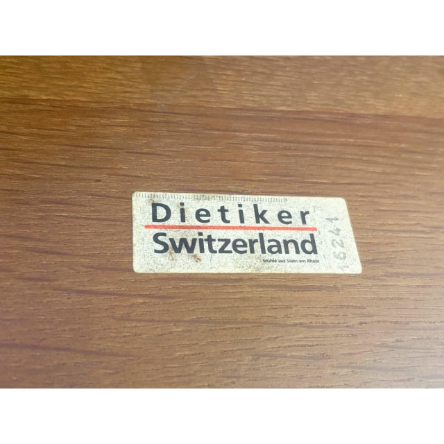 Wood Extendable Dining Table from Dietiker, Switzerland, 1970s For Sale - Image 7 of 15