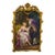 French Romantic Couple Painting – Ornate Hand-Gilded Gold Leaf Frame & Elegant Vintage Artwork For Sale