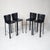 4 Frag Contemporary Italian Black Leather Barstools For Sale - Image 6 of 18