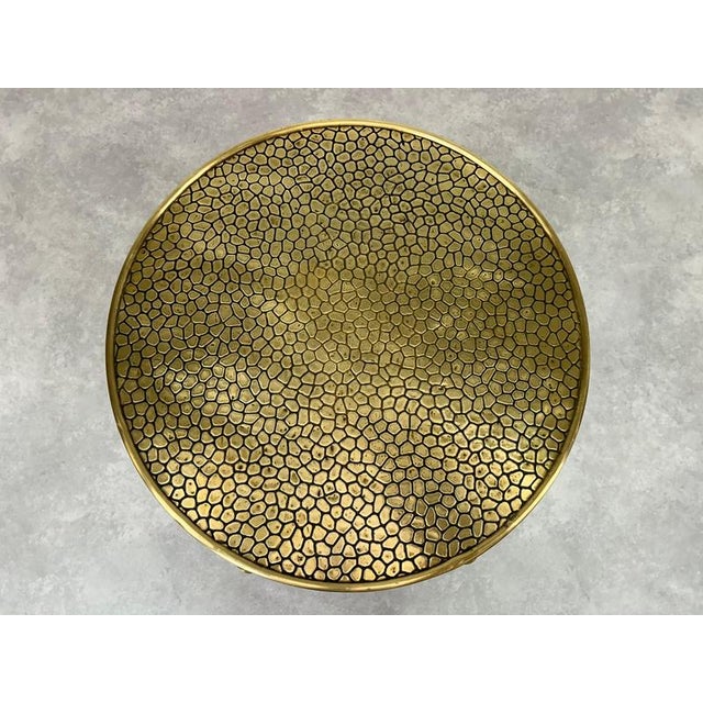 Secession Coffee Table with Brass Top, 1890s For Sale - Image 4 of 10