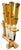 Mid-Century Modern Vintage Midcentury Solingen Rostfrei Germany Bamboo-Handled Stainless Steel Appetizer or Butter Spreader Knives With Bamboo Stand, Set of 6 For Sale - Image 3 of 7